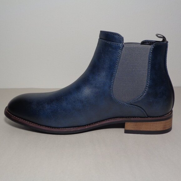 Vance Co. Size 8 Wide / LANDON / Navy / Chelsea Dress Boots / New Men\'s Shoes main image 6